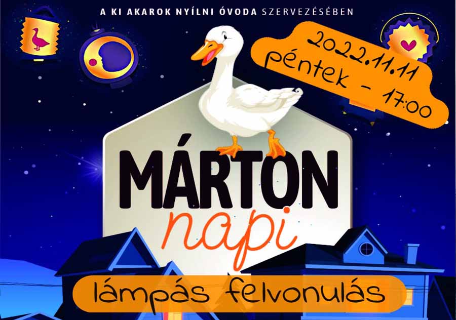 Várjuk Önöket a Márton-napi Lámpás Felvonulásra