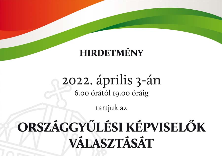 Nemzeti Választási Iroda Hirdetmény