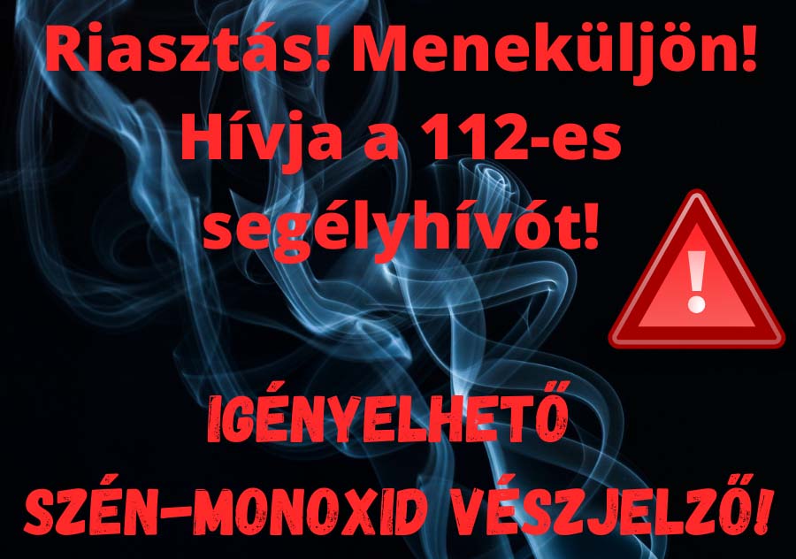 LÉP AZ ÖNKORMÁNYZAT - LEGYEN OTTHON SZÉN-MONOXID ÉRZÉKELŐ