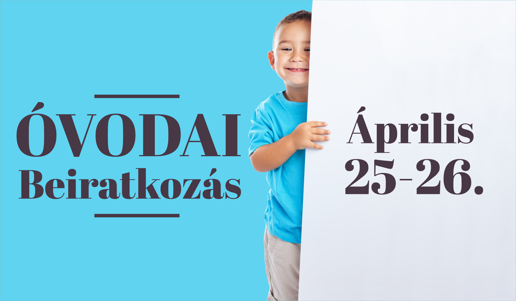 Óvodai beiratkozás 2019